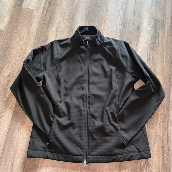 Lands' End Jackets & Blazers - Women’s Lands’ End Outfitters Black Full-Zip Jacket- Van’s Aircraft Logo- XL